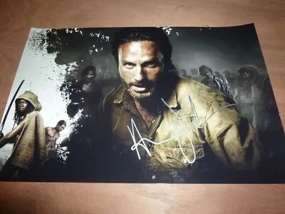 ANDREW LINCOLN Signed 12X8 Photo THE WALKING DEAD + COA • £75