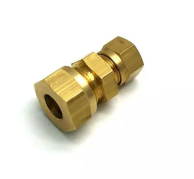 British Made 10mm TO 6mm REDUCING BRASS COMPRESSION FITTING • £7.78