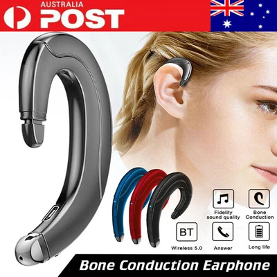 $11.89 • Buy Bluetooth Bone Conduction Earphones Wireless Headphones Sport Headset Waterproof