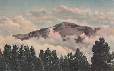 Pikes Peak Among The Clouds Colorado CO 1944 La Mesa New Mexico Postcard D41 • $2.69