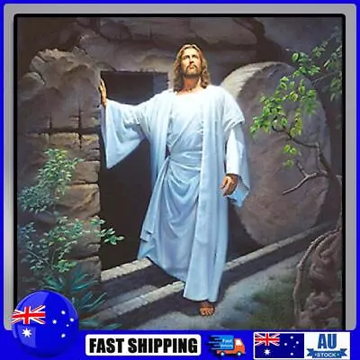 5D DIY Full Drill Diamond Painting Jesus Cross Stitch Mosaic Kit Home Wall Arts • $9.09