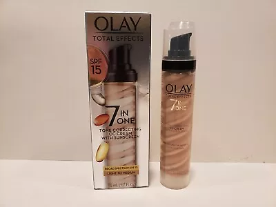 Olay ~ Total Effects ~ 7 In One Tone Correcting CC Cream ~ Light To Medium~ 7/24 • $24.99