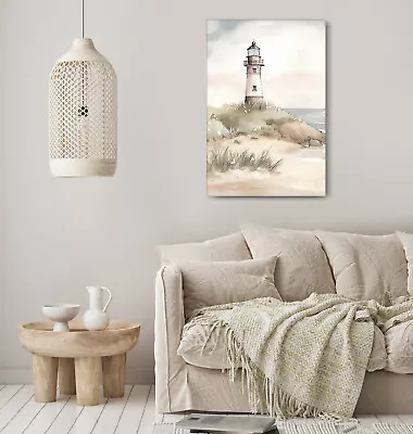 Lighthouse Wall Art Framed Picture Canvas Print Living Room Decor • £19.99