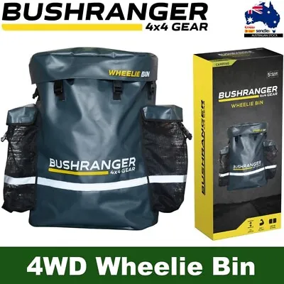Bushranger Wheelie Bin Camping Garbage 67L Recovery Rear Wheel Bag 4WD Offroad • $94.95
