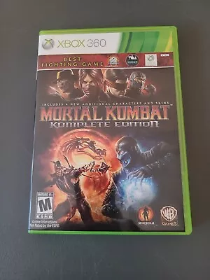 Mortal Kombat Komplete Edition Xbox 360 CIB • $25