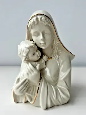 Vintage MIKASA Virgin Mary Figurine Holding Baby Jesus Christmas Nativity 8  • $14