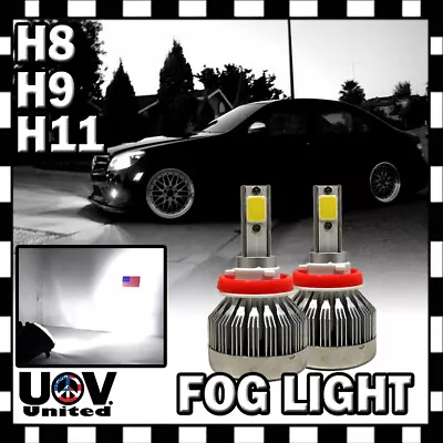 60W CREE Fog Driving Lamp H8 COB LED 6K LM Hyper Cool White Light Bulbs Power • $14.50