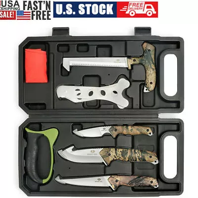 MOSSY OAK 8 PCS Hunting Field Dressing Kit-Portable Butcher GameProcessor Set • $52.99