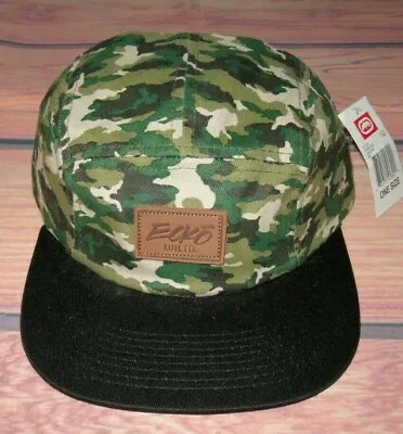 Mens Ecko Unltd Camouflage Hat Black Green Camo Adjustable Cap One Size • $17.90