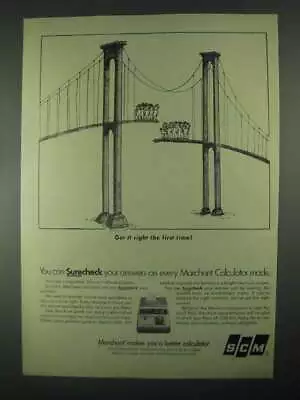 1967 SCM Marchant Calculator Ad - Get Right First Time • $19.99