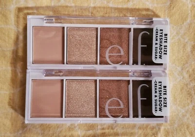 $12 • Buy Lot Of 2 E.l.f. Bite Size Eye Shadow Palettes *29921 Cream & Sugar* ELF