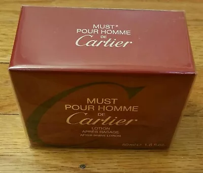 New Rare Vintage Cartier Must Pour Homme De After Shave Lotion Fragrance Cologne • $195.99