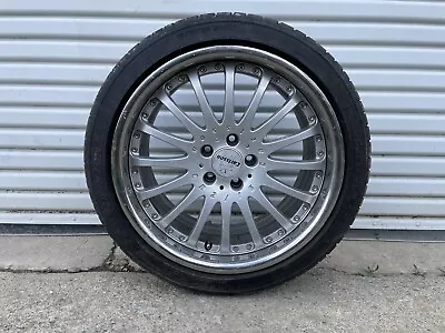 Mercedes Carlsson 11 X 19   ET 45 Two Piece Forged Wheel Rim Silver Chrome OEM • $370