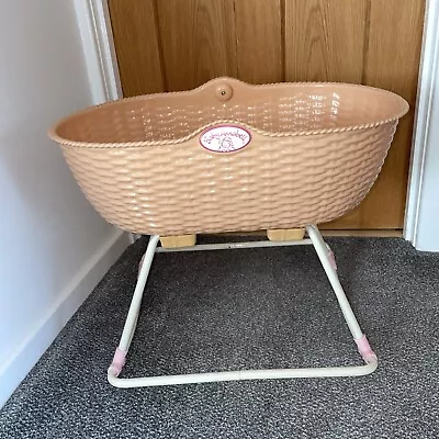 Baby Annabelle Vintage Retro Rocking Cradle Baby Crib With Sounds  • £65