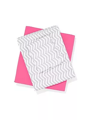 Victorias Secret Pink Sheet Set Pink Gray Chevron Dorm Bedding NWT Twin XL • $340.95