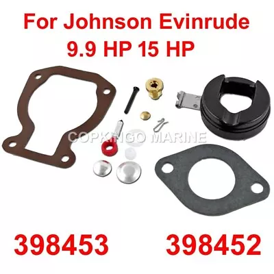 Carburetor Repair Kit For Johnson Evinrude Outboard 4HP-15HP 398453 398452 • $26.96