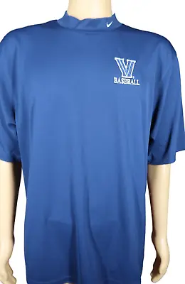 Nike Dri Fit Villanova University Wildcats Baseball Mock Neck Jersey Shirt Sz XL • $15.73
