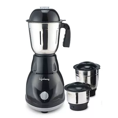 Lifelong LLMG23 Power Pro 500-Watt Mixer Grinder 3 Jars (Black)- Free Delivery • $150.65