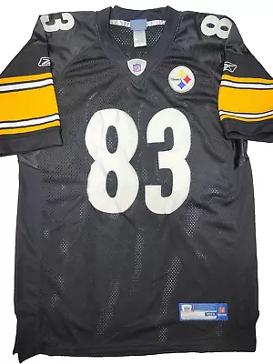 Reebok NFL Pittsburgh Steelers Jersey 83 Miller Size 50 In Black • $24.90