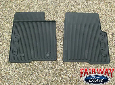 10 Thru 14 Ford F-150 OEM Black Rubber All Weather Floor Mat Set 2-pc NEW • $109.95