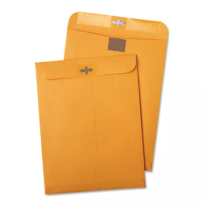 Quality Park Postage Saving ClearClasp Kraft Envelopes 9 X 12 Brown Kraft • $23.39