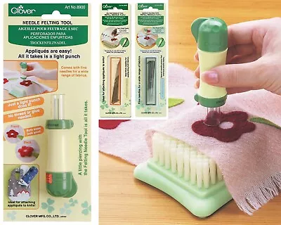 Clover Needle Felting Tool With 5 Needles - Refill Needles • £8.25