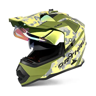 DOT Approved Dual Sport Motorcycle Helmet Dirtbike Snowmobile Helmet For Adult • $89.58