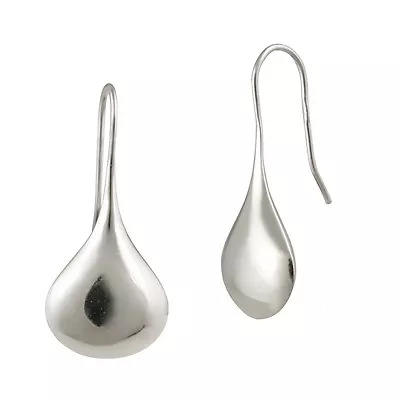 $12.99 • Buy Sterling Silver Lotus Teardrop Love Earrings