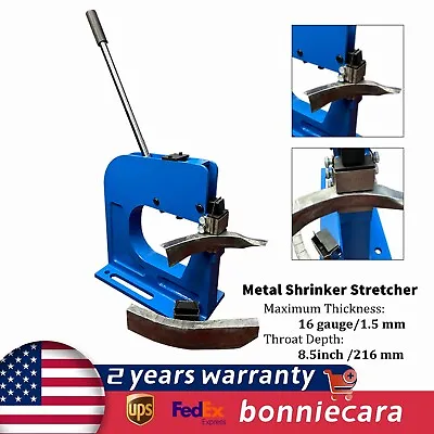 Metal Shrinker Stretcher 16 Gauge 8.5  Throat Fabrication Bending Machine • $230.85