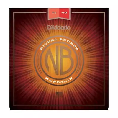 D'Addario NBM1140 Nickel Bronze Mandolin Strings Medium 11-40 • $12.99