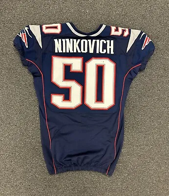 Jan. 20 2013 Rob Ninkovich NE Patriots GAME USED Playoff Jersey PHOTOMATCH • $3900