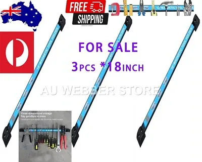 3pcs 18''- Magnetic Tool Holder Heavy-duty Magnet Tool Bar Rack For Knife Wrench • $26