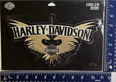 Authentic Vintage Harley-Davidson Motorcycle Bar & Shield Banner Emblem LG • $23