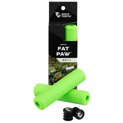 Wolf Tooth Fat Paw Grips Green — AUS STOCK — Handlebar Grip MTB • $58.99