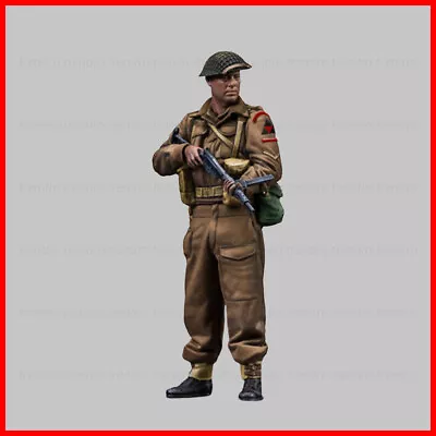 1/35 Resin Figure Model Kit British Soldier Corporal WW2 WWII Unpainted Unassemb • £14.36