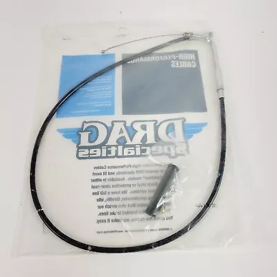 Drag Specialties 30 Inch Black Vinyl Throttle Cable Fits Harley Softail / Fatboy • $31.96