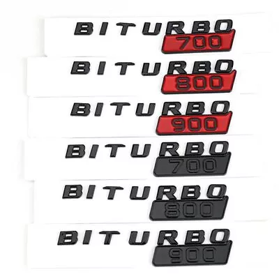 BITURBO 700 800 900 Letters Car Logo Sticker For Mercedes-Benz Brabus 800 900 • $17.78