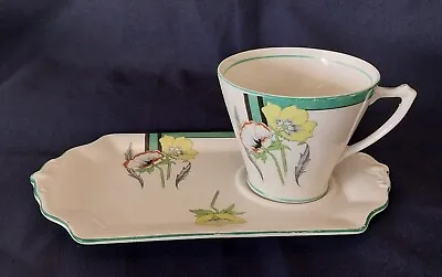 Vintage ART DECO Tennis Tea Set Cup Saucer Plate In One KB JAPAN • $22