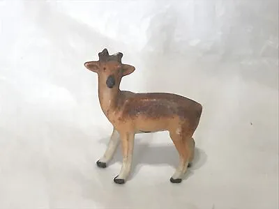 Vintage Antique Bisque Christmas Deer/reindeer Figurine Miniature • $7.99