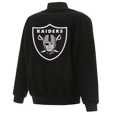 NFL Las Vegas Raiders JH Design Wool Reversible Jacket With Embroidered Logos  • $179.99