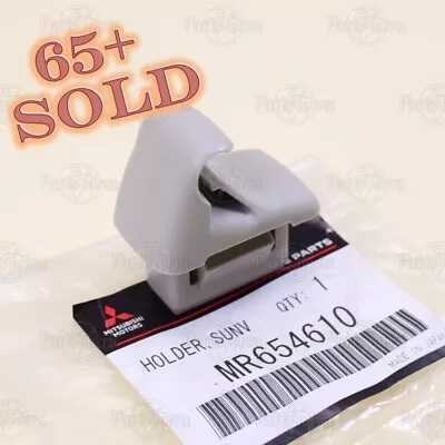 MR654610 Genuine OEM 2008-2021 MITSUBISHI Sun Visor Beige Clip Outlander Lancer • $12