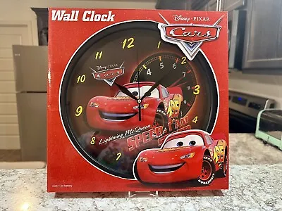2006 Disney Pixar Lightning McQueen Cars Wall Clock Rare Collectible • $22.97