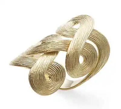 H. STERN Celtic Dunes Large Cocktail Statement Ring 18K Yellow Gold Sz. 7 - 7.25 • $5200