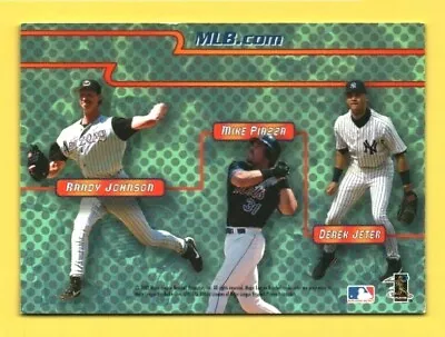 Derek Jeter/Piazza/Ichiro//Sosa/RandyJ//Pedro 2002 MLB.com Promo Card • $0.99