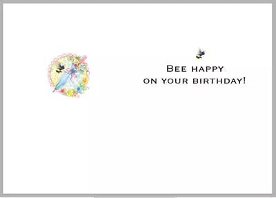 A4 Bee Happy Birthday Card Inserts Fold To Make A5 Handmade Cards FREE UK POST • £3.50