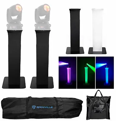 2) Totem Stands+Black+White Scrims For 2) American DJ Vizi Beam 5R Lights • $394.90