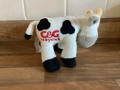 RARE Danone Cow & Gate - Cow - Soft Plush Stuffed Toy Teddy Beanie C&G Baby Club • £4.99