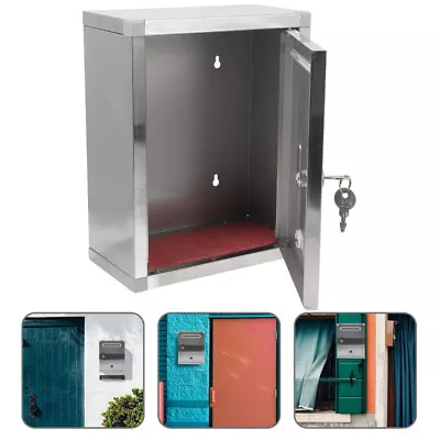 Suggestion Box Collect Bin Wall Mailbox Parcel Box Safe Deposit Box With Lock • $28.49