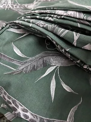 New Next Green Safari King Duvet Cover + One Pillowcase  • £38.88