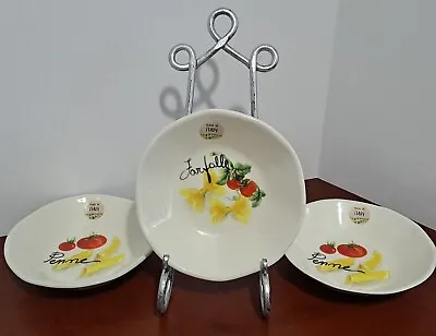 $74.04 • Buy 3 Effetti Home Handmade Bowls Pasta From Italy Brand New